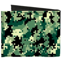 Canvas Bi-Fold Wallet - Digital Camo