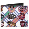 Canvas Bi-Fold Wallet - Donuts & Coffee Cartoon