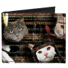 Canvas Bi-Fold Wallet - Dream Catcher Cats