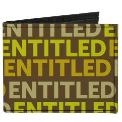 Canvas Bi-Fold Wallet - ENTITLED Tonal Greens