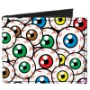 Canvas Bi-Fold Wallet - Eyeballs Stacked