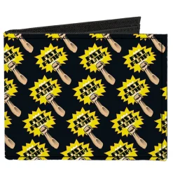 Canvas Bi-Fold Wallet - Fist Pump Black Yellow