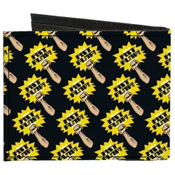 Canvas Bi-Fold Wallet - Fist Pump Black Yellow