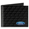 Canvas Bi-Fold Wallet - Ford Oval CORNER w/Text