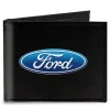 Canvas Bi-Fold Wallet - Ford Oval Logo CENTERED