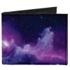 Canvas Bi-Fold Wallet - Galaxy Purple Pinks