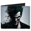 Canvas Bi-Fold Wallet - Joker Face Bats + BATMAN ARKHAM ORIGINS