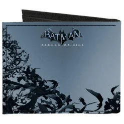 Canvas Bi-Fold Wallet - Joker Face Bats + BATMAN ARKHAM ORIGINS