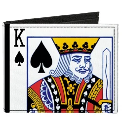 Canvas Bi-Fold Wallet - King of Spades