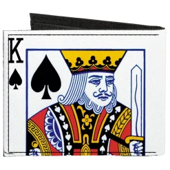 Canvas Bi-Fold Wallet - King of Spades