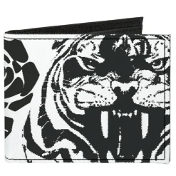 Canvas Bi-Fold Wallet - Madness White Black