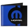 Canvas Bi-Fold Wallet - MOPAR Logo Stripe2 Black Blue