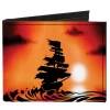 Canvas Bi-Fold Wallet - Pirate Ship