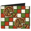 Canvas Bi-Fold Wallet - Pizza Pies