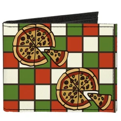 Canvas Bi-Fold Wallet - Pizza Pies