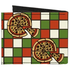 Canvas Bi-Fold Wallet - Pizza Pies