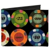 Canvas Bi-Fold Wallet - Poker Chips 1