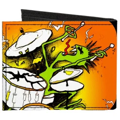 Canvas Bi-Fold Wallet - Psycho Drummer