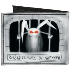 Canvas Bi-Fold Wallet - Rabid Bunny