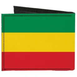 Canvas Bi-Fold Wallet - Rasta