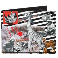 Canvas Bi-Fold Wallet - Safari