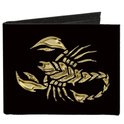 Canvas Bi-Fold Wallet - Scorpion