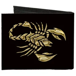 Canvas Bi-Fold Wallet - Scorpion