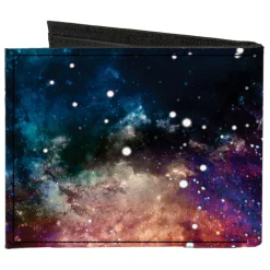 Canvas Bi-Fold Wallet - Space Dust Collage
