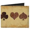 Canvas Bi-Fold Wallet - Suits Tan Stone