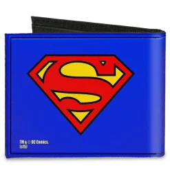 Canvas Bi-Fold Wallet - Superman Blue