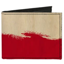 Canvas Bi-Fold Wallet - Texas Flag Distressed Painting