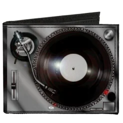 Canvas Bi-Fold Wallet - Turntables