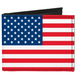 Canvas Bi-Fold Wallet - United States Flag
