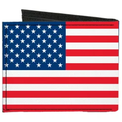 Canvas Bi-Fold Wallet - United States Flag