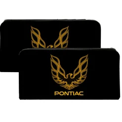 Canvas Snap Wallet - Firebird PONTIAC Logo Black Golds