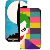 Canvas Snap Wallet -Joker Multi Color + Batman Blue White Juxtaposition