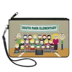 Canvas Zipper Wallet - LARGE - SOUTH PARK ELEMENTARY 4th Grade Class Picture