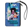 Canvas Zipper Wallet - LARGE - Steven Universe LADIES LOVE A HERO Group Pose Blues