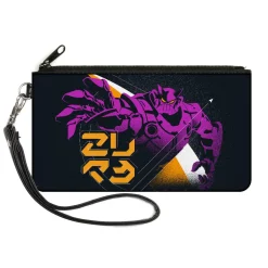 Canvas Zipper Wallet - LARGE - Lightyear ZURG Reaching Pose Black Purple Orange