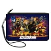 Canvas Zipper Wallet - LARGE - GI Joe Universe Agents Explosion Group Pose and Logo Blue