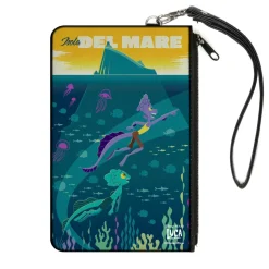 Canvas Zipper Wallet - LARGE - Luca ISOLA DEL MAR Luca and Alberto Sea Monsters Scene