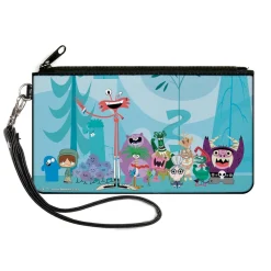 Canvas Zipper Wallet - LARGE - Foster's Home for Imaginary Friends Group Pose Blues