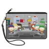 Canvas Zipper Wallet - LARGE - South Park Boys Group Cafeteria Table Scene