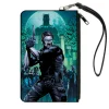 Canvas Zipper Wallet - LARGE - The New 52 Detective Comics Issue #25 James Gordon Cover Pose Blues/Greens
