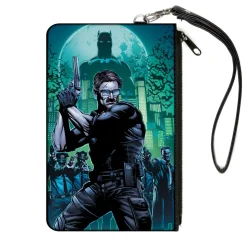 Canvas Zipper Wallet - LARGE - The New 52 Detective Comics Issue #25 James Gordon Cover Pose Blues/Greens