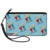 Canvas Zipper Wallet - LARGE - South Park Terrance and Phillip Hugging Pose Blue