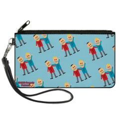 Canvas Zipper Wallet - LARGE - South Park Terrance and Phillip Hugging Pose Blue