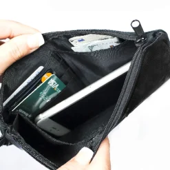 Canvas Zipper Wallet - LARGE - Peanuts Gang THE GANG'S ALL HERE Group Pose Black/Blue