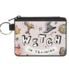 Canvas Zipper Wallet - MINI X-SMALL - Harry Potter WITCH IN TRAINING Collage Light Pink