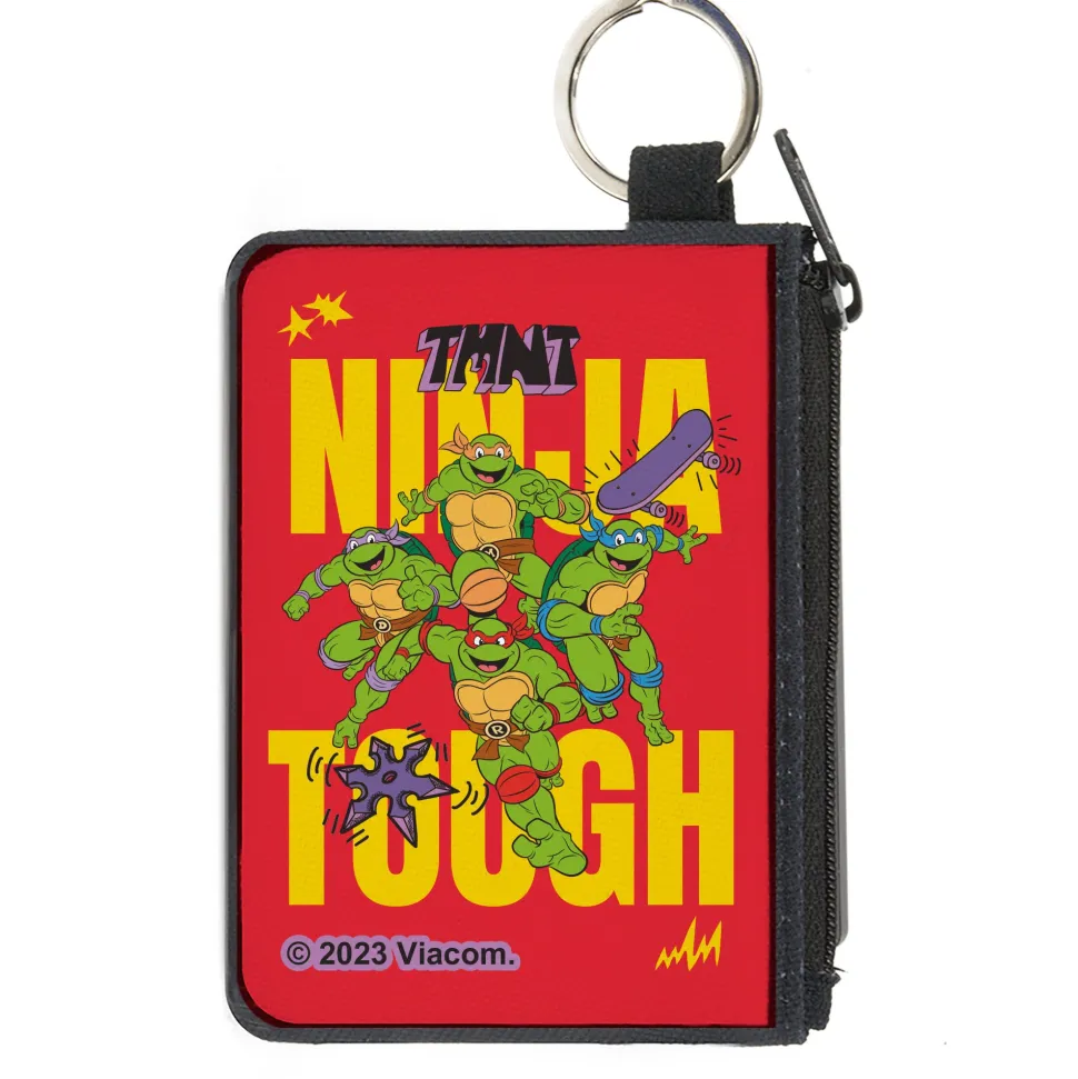 Canvas Zipper Wallet - MINI X-SMALL - Teenage Mutant Ninja Turtles NINJA TOUGH Group Pose Red/Yellow